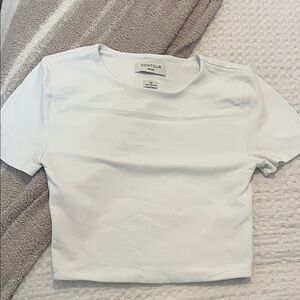 Aritzia White Short Sleeve Tee